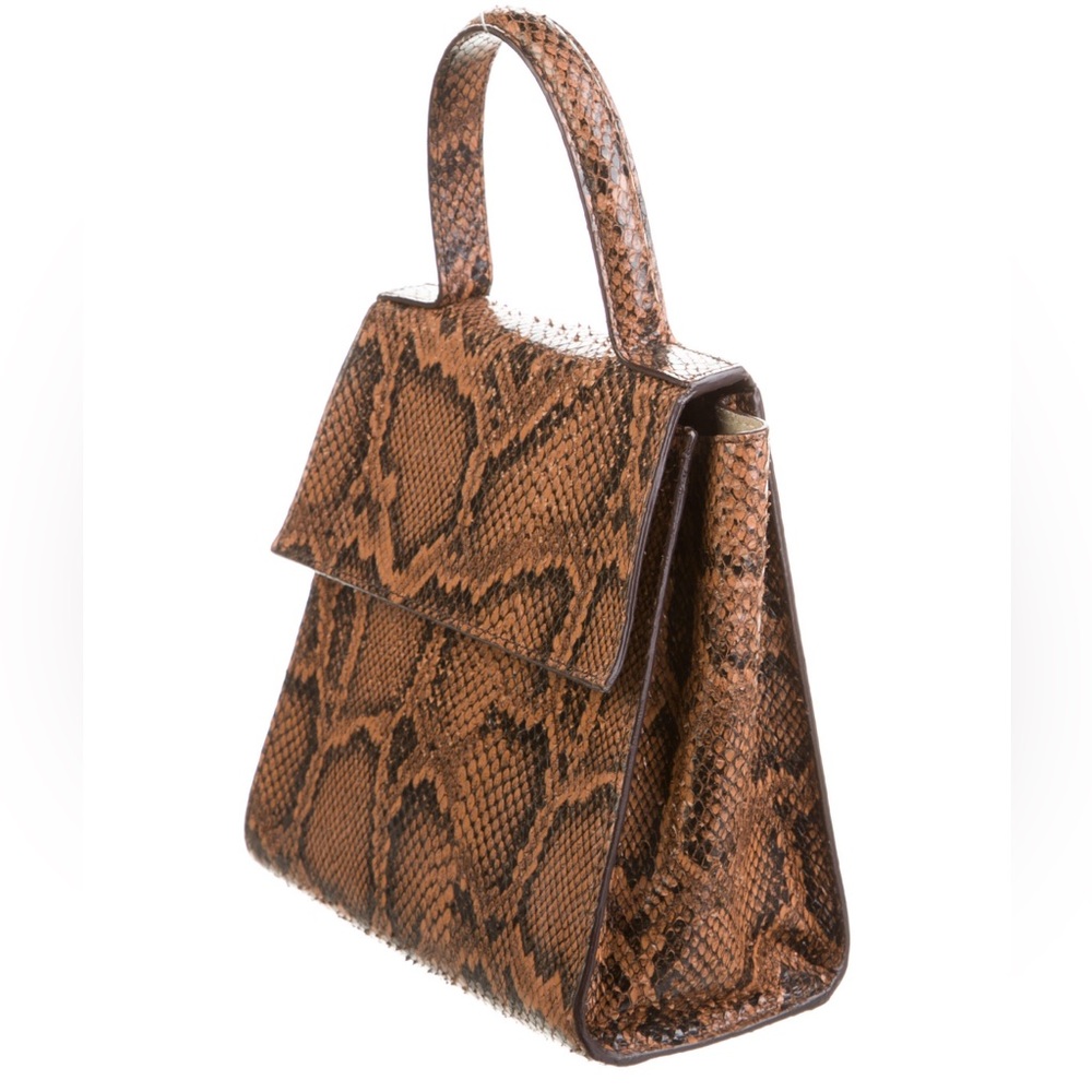 By Far snakeskin top handle bag